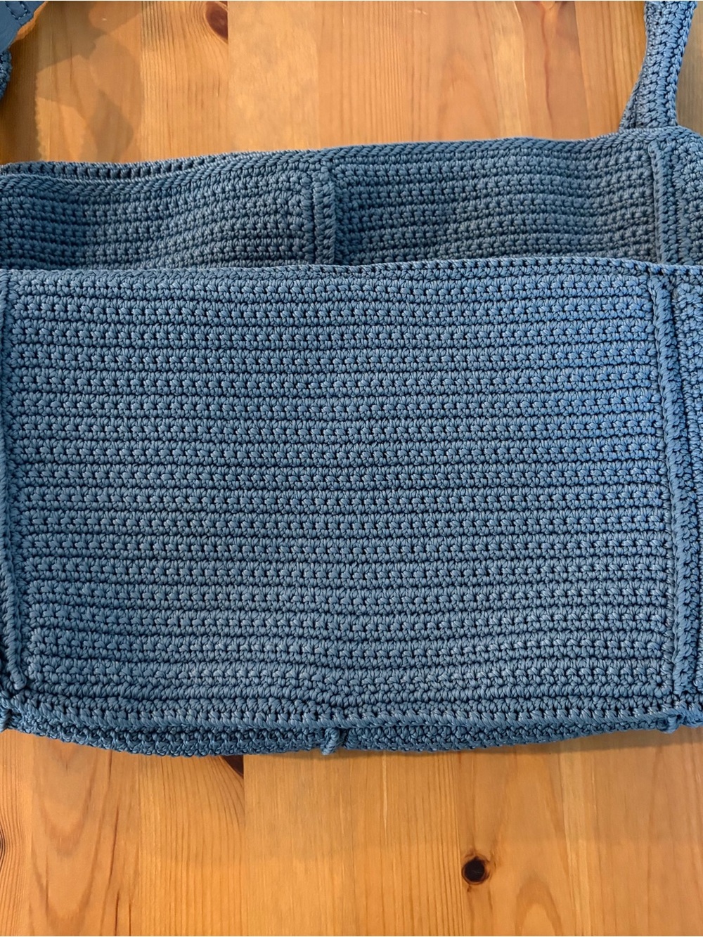 The Sak Los Feliz Large Blue Crochet Shoulder Tote Bag - Picture 6 of 8